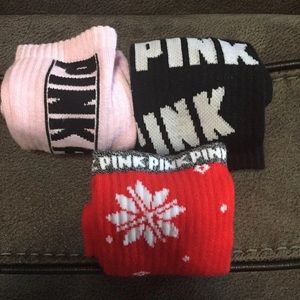 Brand new set of Victoria secrets pink socks